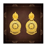 LUV FASHION Golden Chandbalis Earrings ( Pack of 1 ) - Golden