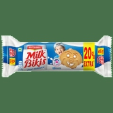 Britannia Milk Bikis - Milk Cream Biscuits, Essential Nutrients, Teatime Snack, 100 G