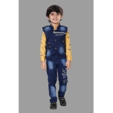 DKGF Fashion - Mustard Cotton Blend Boys Shirt & Jeans ( Pack of 1 ) - None