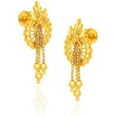 LUV FASHION Golden Ear Chain Earrings ( Pack of 1 ) - Golden