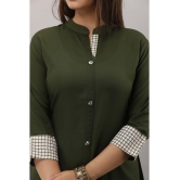 MAUKA Rayon Solid Kurti With Palazzo Womens Stitched Salwar Suit - Green ( Pack of 1 ) - None