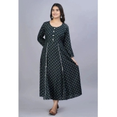 Smien - Green Rayon Womens Flared Kurti ( Pack of 1 ) - None