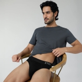 Pace Cotton Rib Briefs Black Knight S