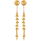 VIVASTRI Golden Drop Earrings ( Pack of 1 ) - Golden