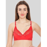 ILRASO - Red Lace Non Padded Women's T-Shirt Bra ( Pack of 1 ) - None