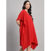 Curvydrobe Crepe Red Beach Dresses - Single - None