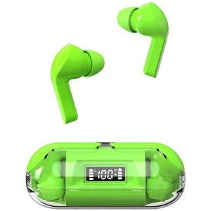 COREGENIX Capsule Bluetooth True Wireless (TWS) In Ear 30 Hours Playback Low Latency IPX5(Splash & Sweat Proof) Green