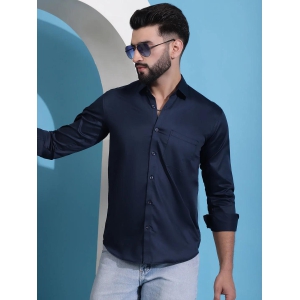 Mens Cotton Solid Casual Shirt-L