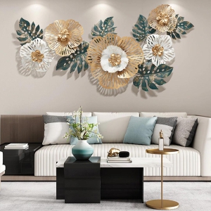 Natural Symphony Floral Metal Wall Art