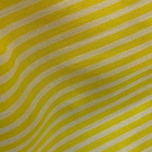 CPY001-Cotton-Sunshine Stripes: Cotton Yellow Stripe Fabric 3 meters