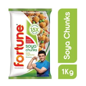 Fortune Soya Chunks Pouch, 1Kg