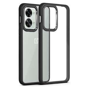 OnePlus Nord 2T 5G Back Cover Case Metal Camera Guard Hard Acrylic Clear Back