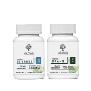 Life Aveda’s Depression Care Pack for Naturally Managing Stress, Anxiety, and Depression - Combo Pack of 2