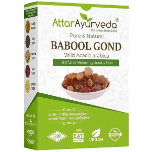 Attar Ayurveda Babul Gond Gum - Kikar Gond - Babool Gond - Acacia arabica Willd (250 Grams)