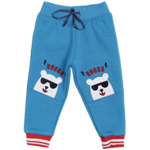 BOYS TRACK PANT  SOLID DEEP SEA BLUE - None