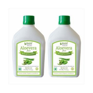 BHUMIJA LIFESCIENCES Aloevera Fiber Rich Juice Health Drink Liquid 2 l Pack of 2