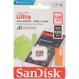 Sandisk SDSQUA4 128GB Class10 MemoryCard (Red)