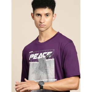 Dillinger - Purple Cotton Oversized Fit Mens T-Shirt ( Pack of 1 ) - None