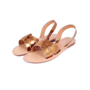 WOMEN Premium Bronze Flat Sandals