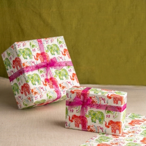 Elephant Gift Wrap-Set of 6