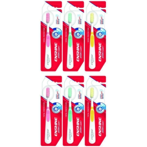 Enshine Pack of 6, Advance Clean+ Superior Bristles Ultra Soft Toothbrush (6 Toothbrushes)