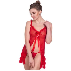 celosia-net-baby-doll-dresses-with-panty-red-single-free-size