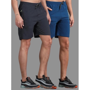 JILZ Multi Polyester Men's Shorts ( Pack of 2 ) - None