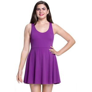 Amante Nylon Purple Beach Dresses - - None