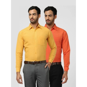 DESHBANDHU DBK - Multicolor Cotton Regular Fit Mens Casual Shirt ( Pack of 2 ) - None