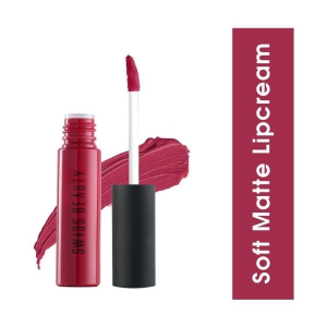 Swiss Beauty soft Matte Lipstick (Pure Red), 6ml