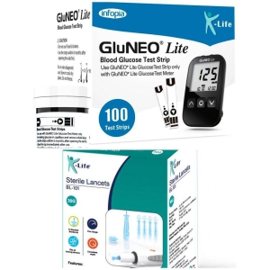 GLUNEO LITE - 100 Strips & Lancet 100 Strips and More