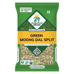 24 mantra GREEN MOONG DAL SPLIT   500 GM