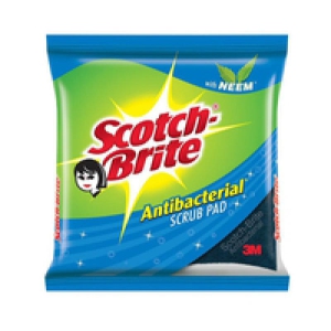 Scotch brite Scrub Pad  Anti Bacterial Regular 1 Pc