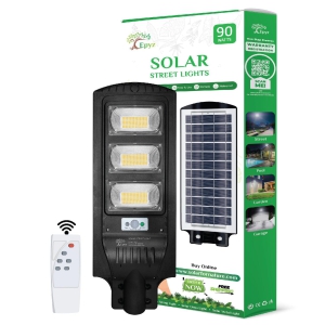 90 Watt Solar Street Lights  (Warm Light)-Without Pole