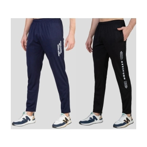 Zeffit - Multicolor Lycra Mens Trackpants ( Pack of 2 ) - None