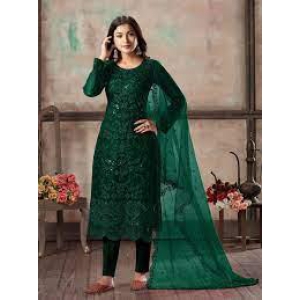 Green Salwar Suit - Green