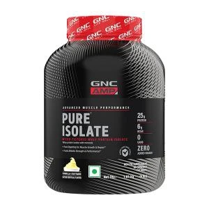 GNC AMP Pure Isolate Zero Carb Vanilla 4 Lbs