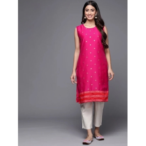 Women Pink Geometric Printed Kurta