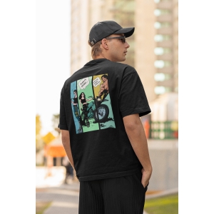 Official Ganapath Comic Book Oversize Tee-Black / XXL