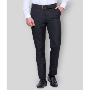 Inspire Clothing Inspiration - Black Polycotton Slim - Fit Men's Formal Pants ( Pack of 1 ) - None