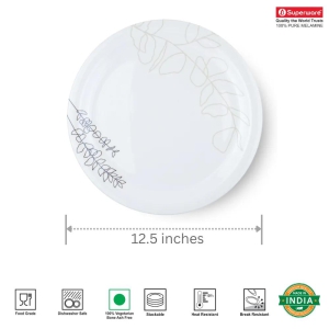 SUPERWARE, Buffet Plate Set - BREEZE (12.5 Inches) | 6 Nos.-12.5 inches | Buffet Plate