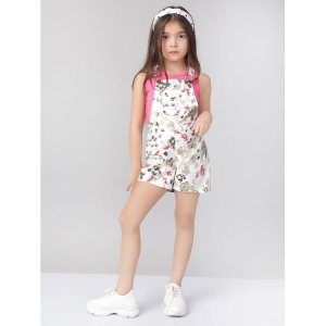 Naughty Ninos - Off White Cotton Girls Dungarees ( Pack of 1 ) - None