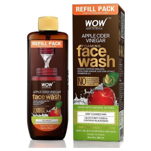 WOW Skin Science Apple Cider Vinegar Foaming Face Wash Refill Pack - 200mL