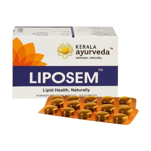 Kerala Ayurveda Liposem 100 Tablets, For Managing Normal Blood Lipid Levels, With Vrikshamla, Guggulu, Arjuna