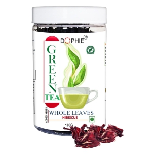 Dophie Hibiscus Green tea  Whole leaves 100 g