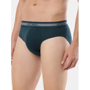 Jockey Super Combed Cotton Solid Brief 1010 Reflecting Pond Pack Of 2