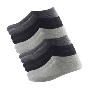 hicode - Multicolor Lycra Womens No Show Socks ( Pack of 6 ) - None