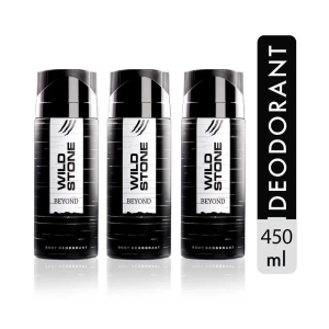 Wild Stone Beyond Deodorant Spray - For Men (450 ml, Pack of 3)