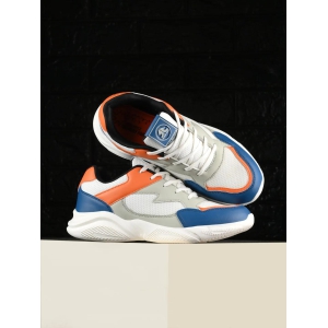 ROGER-11 / OFF WHITE / TEAL / LT. GREY / ORANGE