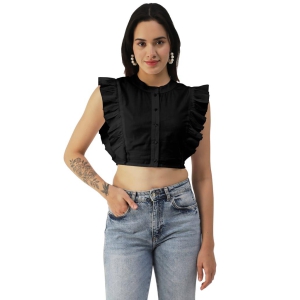 moomaya-button-down-solid-cotton-crop-top-frilled-sleeve-tops-summer-clothing